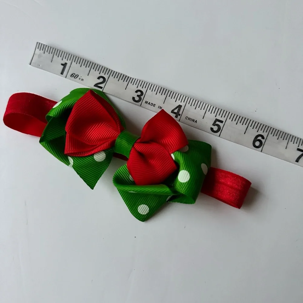 Christmas Hair Bow Headband